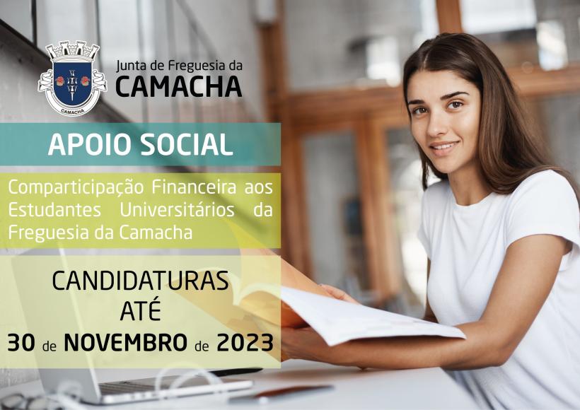 Comparticipação financeira aos estudantes universitários da Camacha | 2023