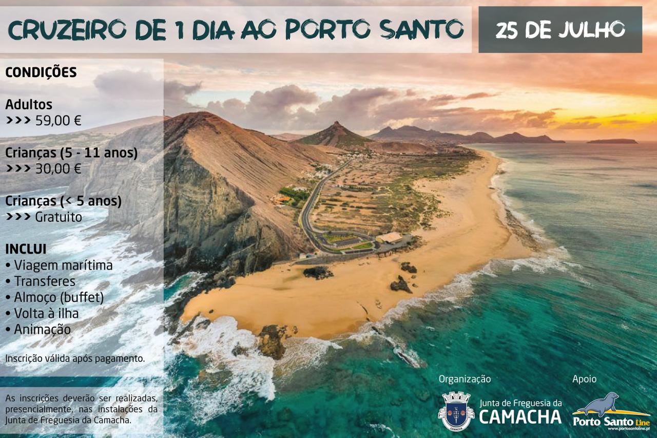 Cruzeiro de 1 dia ao Porto Santo